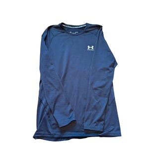 Under Armour ColdGear Long Sleeve Shirt Men’s Large Black Compression Training T